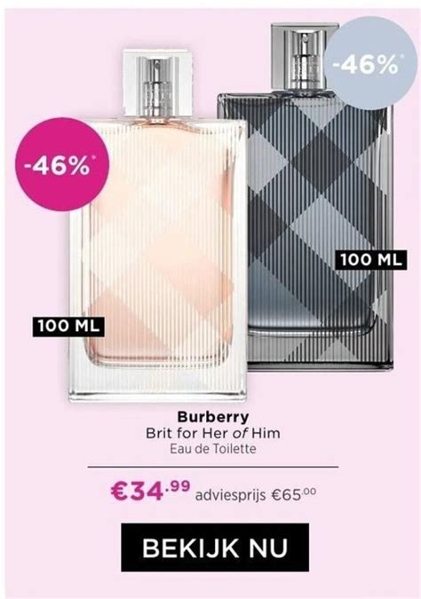 aanbieding burberry brit